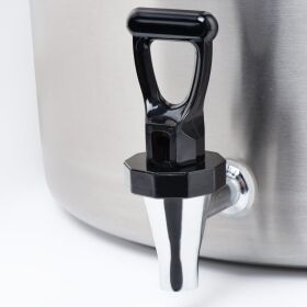 Potato boiling kettle with drain tap and lid, Ø 400 mm, height 400 mm, 50.3 liters