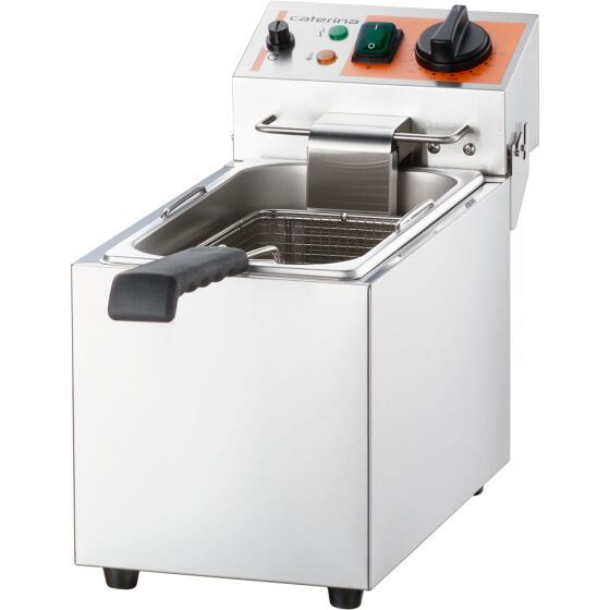Fritteuse CATERINA, 8 Liter, 200x430x315 mm (BxTxH), 2 kW 230V
