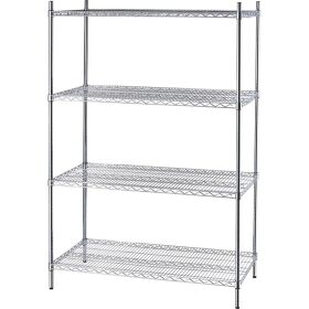 Storage rack with wire shelves 1200x610x1800 mm (WxDxH)