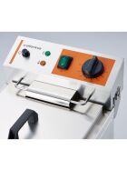 Fritteuse CATERINA, 10 Liter, mit Ablasshahn 300x510x390 mm (BxTxH), 3 kW 230V