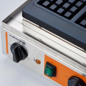 Waffle ice cream CATERINA, non-stick coated plate, 320x380x240 mm, 1.5 kW 230 V.