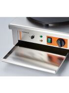 Crepe device with Ø 400 mm plate, 450x470x220 mm (WxDxH), 3 kW 230 V.