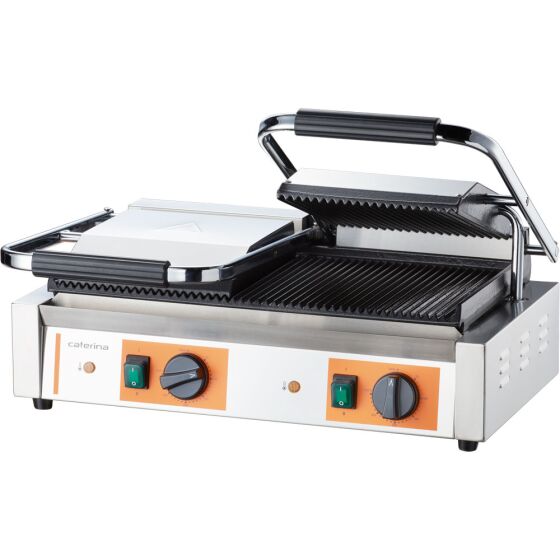Double contact grill CATERINA, 570x360x200 mm (WxDxH), 3.6 kW
