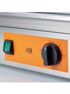 Griddleplatte CATERINA, 720x460x240 mm, 2/3 glatt und 1/3 gerillt, 3,5 kW 230 V