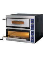 GGF Pizzaofen E-Start Line mit zwei Kammern für 8 Pizzen à 320 mm, 8,4 kW, 900x785x750 mm (BxTxH)