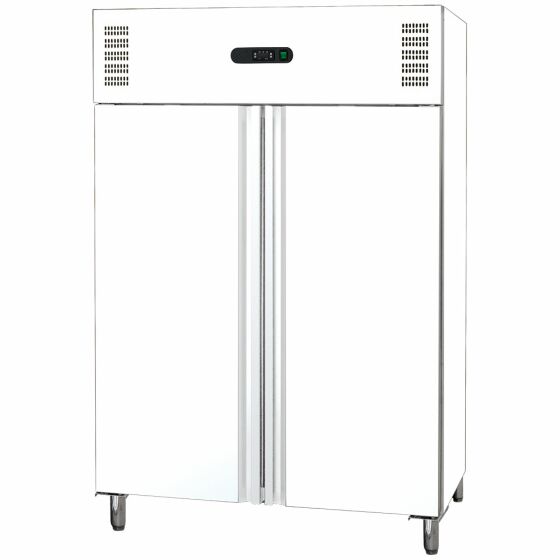 Doppeltür-Tiefkühlschrank LW21, geeignet für GN 2/1, weißes Gehäuse