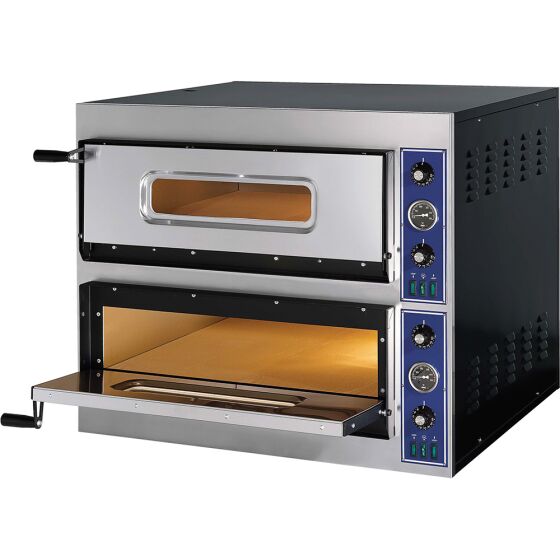 GGF pizza oven E-Start Line with two chambers, 14.4 kW, 900x1080x750 mm (WxDxH)