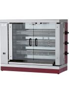 Gas-Hähnchengrill mit 3 Spießen, 1110x480x920 mm, 17 kW