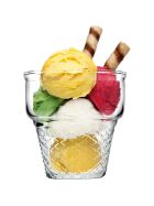 Ice cream and dessert cups with waffle structure 0.245 liters