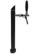 Dispensing column made of stainless steel Slimline Black without tap