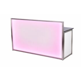 LED DJ table, professional design made of stainless steel