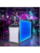 LED DJ table, professional design made of stainless steel