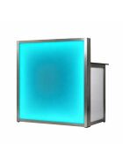 LED DJ table, professional design made of stainless steel