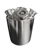 Cleaning container 10 L stainless steel including 3 fittings of your choice 3 x basket keg