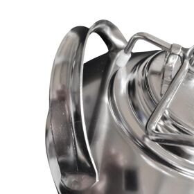 Reinigungsbehälter 10 L Edelstahl inklusive 3 Fittinge nach Wahl 1 x Flach, Korb,Typ M