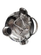 Reinigungsbehälter 10 L Edelstahl inklusive 3 Fittinge nach Wahl 1 x Flach, Korb,Typ M