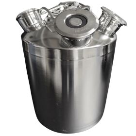 Cleaning container 10 L stainless steel including 3 fittings of your choice 1 x flat, basket, bowl