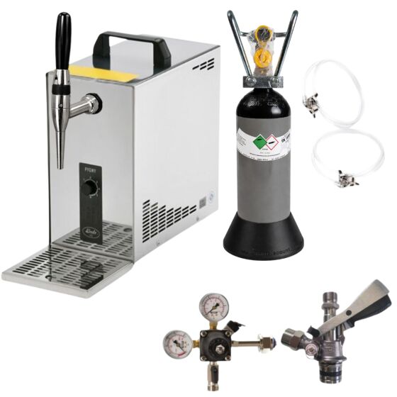 Guinness Zapfanlage - Komplett Set  Durchlaufkühler 1-leitig von Lindr 30 Liter/h Green Line