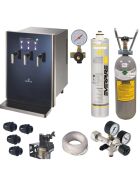 Bluglass Plus mineral water device with touchscreen for 3 types of complete set