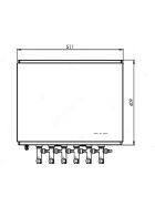 Craft beer over-the-counter cooler 6 lines 90l / h