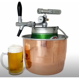 Beer dispenser for 5l cans with 16g mini pressure reducer...