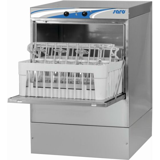 SARO Geschirrspülmaschine mit Spülmittel/Klarspül & Abwasserpumpe sowie Schmutzfilter Geschirrhöhe 295mm