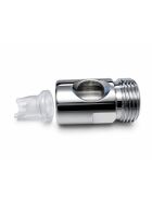 Aufschraubadapter für Kegverschlüsse von 5/8" auf 3/4" inkl. 2 x Lippenventil und Schauglas