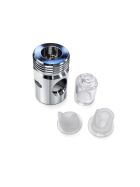 Aufschraubadapter für Kegverschlüsse von 5/8" auf 3/4" inkl. 2 x Lippenventil und Schauglas
