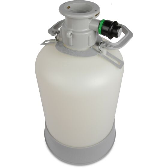 Reinigungsbehälter 5 Liter PVC mit Fitfing Typ U z.B. für Guinness oder Stout