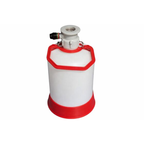5 liter PVC cleaning container with Type U Fitfing, for example for Guinness or Stout