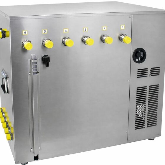 Wet cooling device 6-line NW 10 mm with water level indicator 20 m cable path