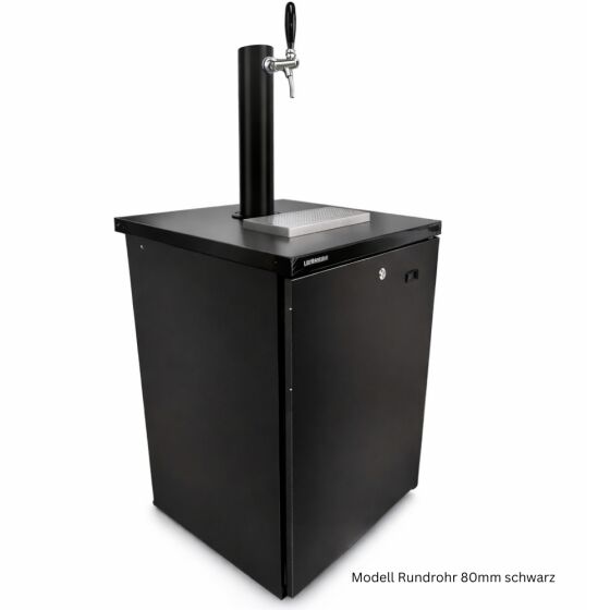 Premium beer bar complete for max. 50-liter keg with Liebherr refrigerator