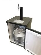 Bierbar Premium komplett für max 50 Liter Fass mit Liebherr Kühlschrank