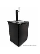 Premium beer bar complete for max. 50-liter keg with Liebherr refrigerator