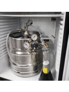 Premium beer bar complete for max. 50-liter keg with Liebherr refrigerator