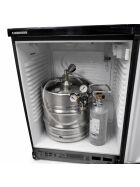 Premium beer bar complete for max. 50-liter keg with Liebherr refrigerator