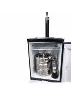 Premium beer bar complete for max. 50-liter keg with Liebherr refrigerator