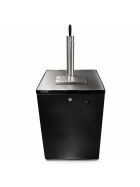 Premium Bierbar 50l Liebherr Rundrohrsäule schwarz 2 kg Flachkeg(A)