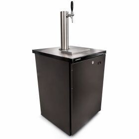 Premium Bierbar 50l Liebherr Rundrohrsäule schwarz...