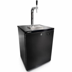 Premium Bierbar 50l Liebherr Rundrohrsäule schwarz 425g Soda Flachkeg