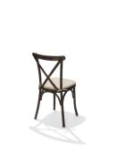 Sitzkissen Gepolstertes ecru für Crossback (bar)stuhl, 46x45x2cm (BxTxH), 50100CSHN