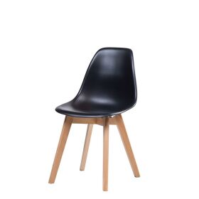 Keeve stacking chair black without armrests, birch wood...