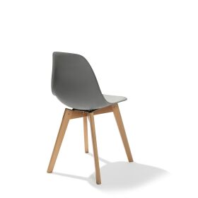 Keeve stacking chair gray without armrests, birch wood...