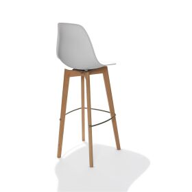 Keeve bar stool white without armrests, birch wood frame...