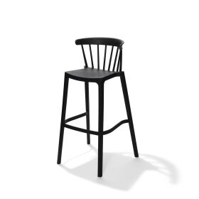 Windson bar stool black, polypropylene, 56x55x103cm...