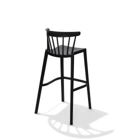 Windson bar stool black, polypropylene, 56x55x103cm (WxDxH), 50910
