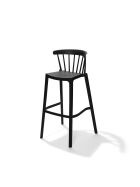 Windson bar stool black, polypropylene, 56x55x103cm (WxDxH), 50910
