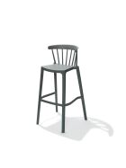 Windson bar stool green, polypropylene, 56x55x103cm (WxDxH), 50913