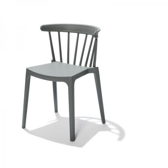 Windson stacking chair green, polypropylene, 54x53x75cm (WxDxH), 50903