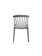 Windson stacking chair green, polypropylene, 54x53x75cm (WxDxH), 50903